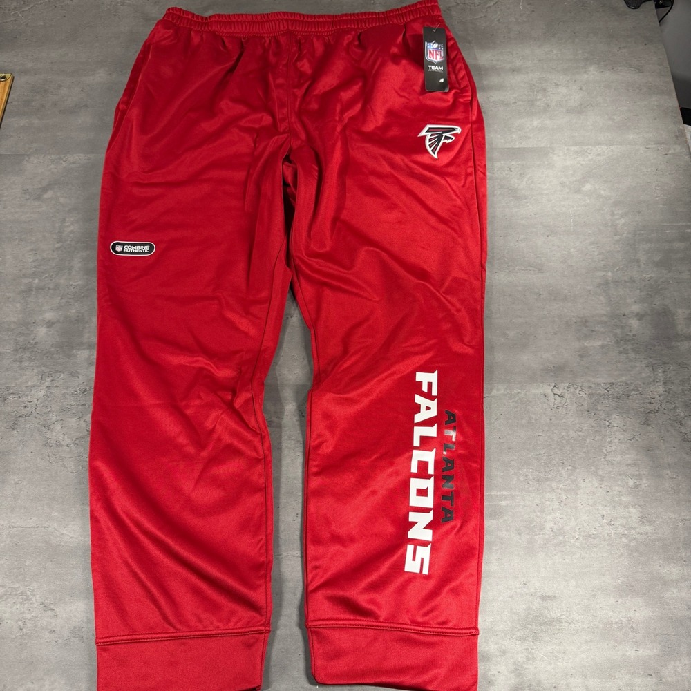 Atlanta Falcons NFL Pants Mens XXL 2XL Red NFL Football Combine Authentic NEW